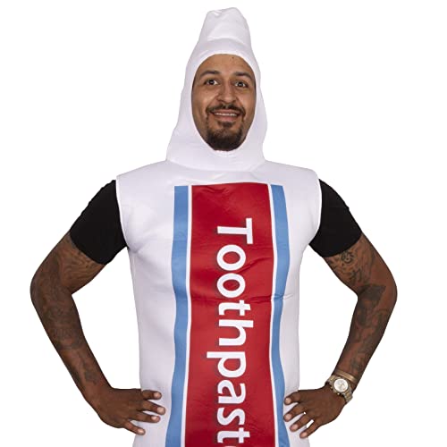 Tigerdoe Couples Costumes - Toothbrush and Toothpaste Costume - 2 Pc Set - Halloween Dress Up - Funny Costumes