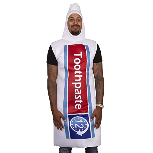Tigerdoe Couples Costumes - Toothbrush and Toothpaste Costume - 2 Pc Set - Halloween Dress Up - Funny Costumes