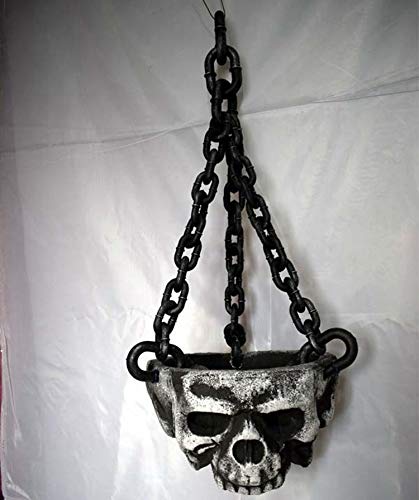 Hosfairy Halloween Costume Party Plastic Prison Chain Props Large Link Chain Decoration(Black /1Pcs)