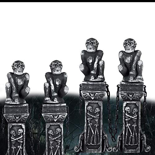 Hosfairy Halloween Costume Party Plastic Prison Chain Props Large Link Chain Decoration(Black /1Pcs)