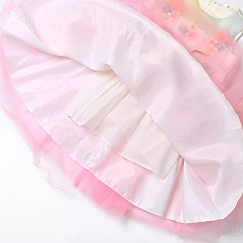 QPANCY Girl Unicorn Outfits Dresses Princess Kids Party Halloween Costume 7 8