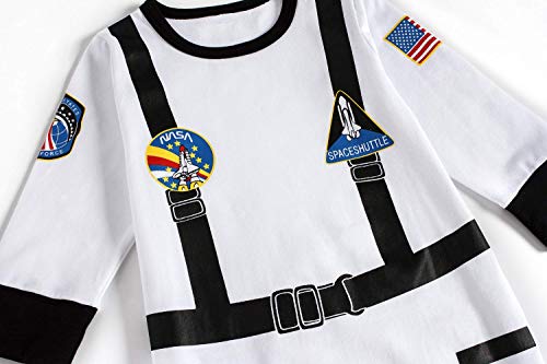 LENSOUS Paddy Field Baby Boys Girls Astronaut Suit Space Explorer Jumpsuit Cosplay Costume Halloween (18-24 Months)