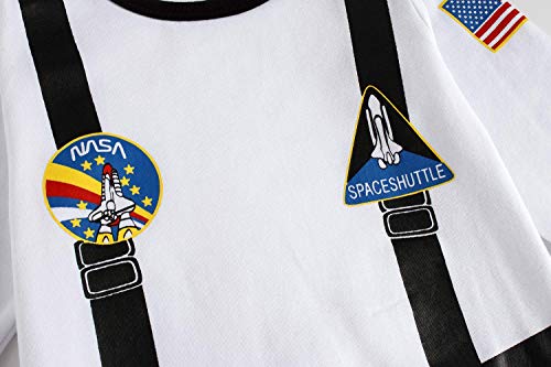 LENSOUS Paddy Field Baby Boys Girls Astronaut Suit Space Explorer Jumpsuit Cosplay Costume Halloween (18-24 Months)