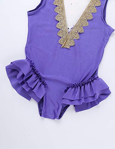 iEFiEL Kids Girls Halloween Costume Role Play Cape Top with Skirt Wristband Halloween Cosplay Party Leotard 8