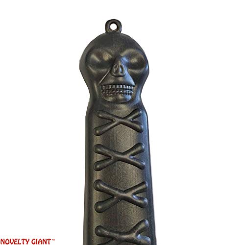 NOVELTY GIANT WWW.NOVELTYGIANT.COM Jumbo Plastic Bloody Butcher Knife With Skull Handle Costume Prop