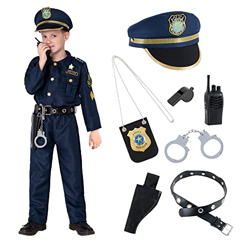 JOYIN Toy Deluxe Police Officer Costume and Role Play Kit for Kids Halloween Cosplay (Toddler)