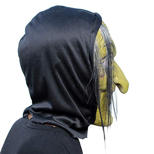 PartyHop - Old Woman Witch Mask - Halloween Scary Horror Cosplay Costume