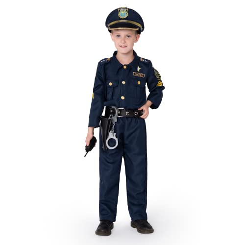 JOYIN Toy Deluxe Police Officer Costume and Role Play Kit for Kids Halloween Cosplay (Toddler)
