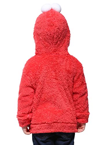 Sesame Street Boys' Toddler Costume Hoodie, Elmo Red, 4T