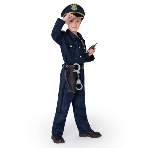 JOYIN Toy Deluxe Police Officer Costume and Role Play Kit for Kids Halloween Cosplay (Toddler)