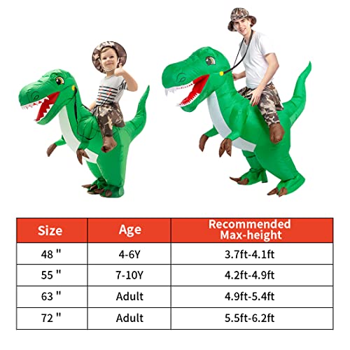 GOOSH Inflatable Dinosaur Costume for Kids Halloween Costumes Boys Girls