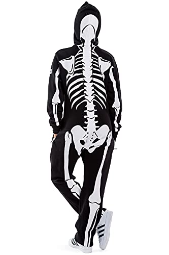 Tipsy Elves Women's Halloween Costume Skeleton Jumpsuit Size Large