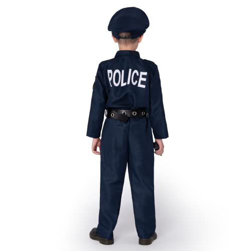 JOYIN Toy Deluxe Police Officer Costume and Role Play Kit for Kids Halloween Cosplay (Toddler)
