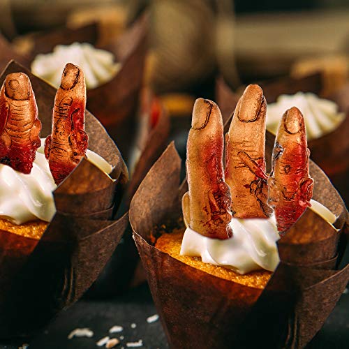 15 Pieces Halloween Broken Fake Body Parts Decoration Scary Fake Fingers Eyeballs Horror Props Halloween Haunted Room Vampire Zombie Horror Party Favors