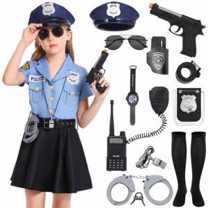 Kids Police Officer Costume with Accessories - GR008L