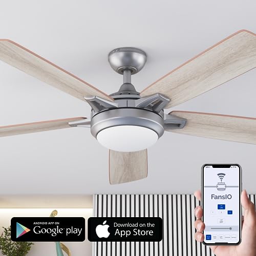 Smart 52" Ceiling Fan with Light & Remote