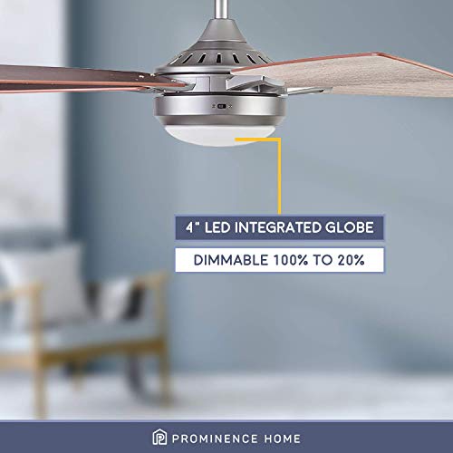 Smart 52" Ceiling Fan with Light & Remote