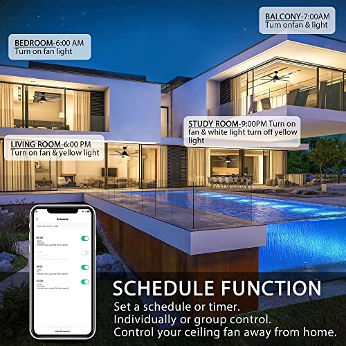 Smart Ceiling Fan with Alexa Compatibility