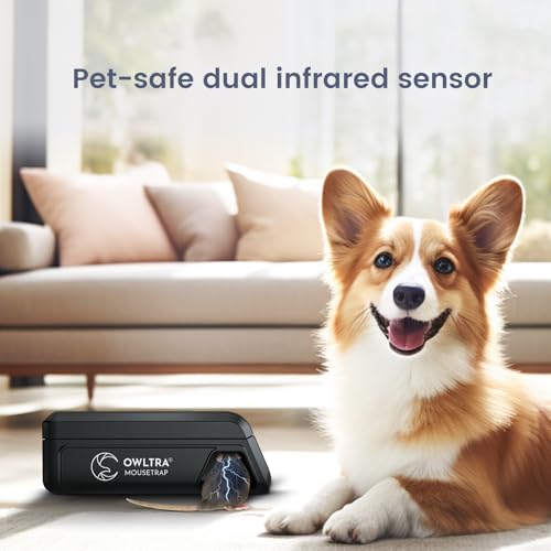OWLTRA Indoor Electric Mouse Trap, Pet Safe, Instant Kill