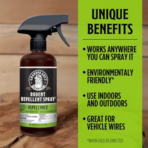 Grandpa Gus Rodent Repellent Spray, Peppermint & Cinnamon