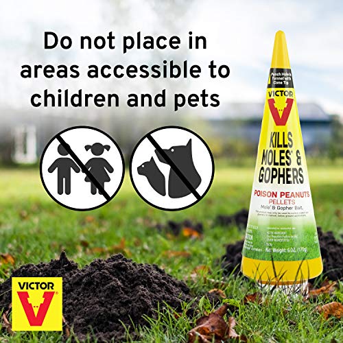 Victor M6006 Outdoor Mole & Gopher Poison Peanuts