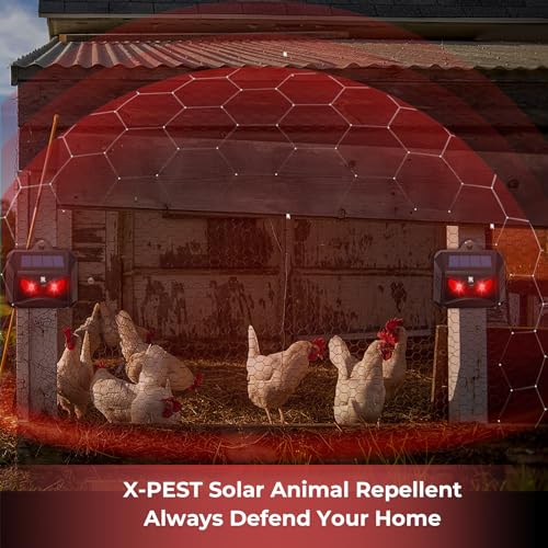 Upgraded Solar Animal Repeller for Garden and Farm