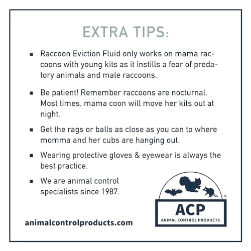 Non-Toxic Raccoon Eviction Fluid - 1 Ounce