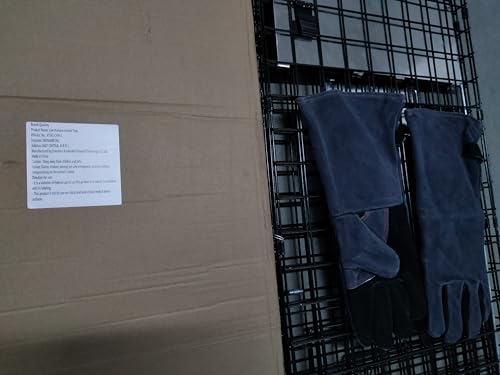 Large Heavy Duty Live Animal Cage Trap with Gloves