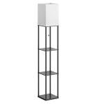Shelf Floor Lamp with 3 Color LED Bulb