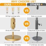 Dimmable Gold Industrial Floor Lamp with Elegance