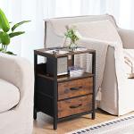 Yoobure Nightstand with Charging Station and Storage