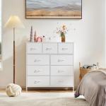 DUMOS 9-Drawer Bedroom Storage Organizer with Metal Frame