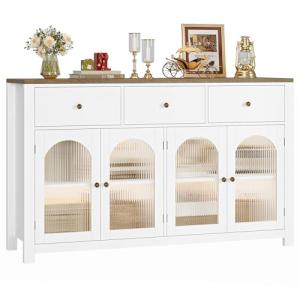 Large Farmhouse Buffet Cabinet with Storage Solutions