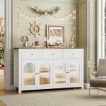 Large Farmhouse Buffet Cabinet with Storage Solutions