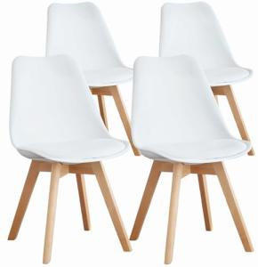 OLIXIS Set of 4 Mid-Century Dining Chairs