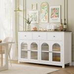 Large Farmhouse Buffet Cabinet with Storage Solutions