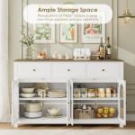 Large Farmhouse Buffet Cabinet with Storage Solutions