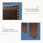 DUMOS Set of 6 Modern PU Leather Dining Chairs