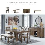 Moriville Modern Farmhouse Upholstered Dining Chairs, Brown