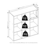 Furinno 9-Cube Closet Organizer - Espresso Storage Unit
