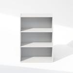 Furinno Reed 3-Tier Open Shelf Storage, White
