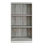 Furinno 3-Tier Bookcase in French Oak Grey