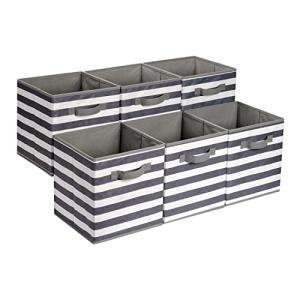 Collapsible Fabric Storage Bins with Handles, 6-Pack