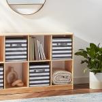 Cube Organizer Storage Bins with Handles, 6 Pack