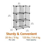Amazon Basics 6-Cube Stackable Storage Shelves