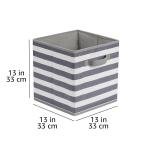 Cube Organizer Storage Bins with Handles, 6 Pack