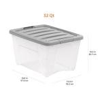 Amazon Basics Stackable Storage Bins Set of 6