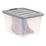 Amazon Basics Stackable Plastic Storage Containers - 6 Pack