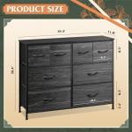 WLIVE 8-Drawer Fabric Dresser for Organizing