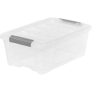 Iris Buckle Up 12.9 Quart Storage Box - 4 Pack